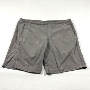 Myles Make Moves Mens Gray Standard Shorts 8" Drawstrings Gym Run Pockets Sz L